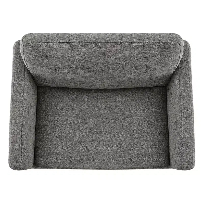 Fauteuil d'appoint pivotant moderne Spruce&Spring avec accoudoirs