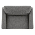 Fauteuil d'appoint pivotant moderne Spruce&Spring avec accoudoirs