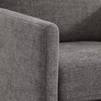 Fauteuil d'appoint pivotant moderne Spruce&Spring avec accoudoirs