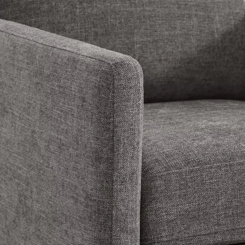 Fauteuil d'appoint pivotant moderne Spruce&Spring avec accoudoirs