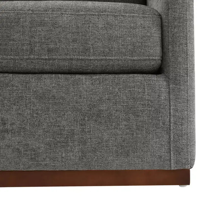 Fauteuil d'appoint pivotant moderne Spruce&Spring avec accoudoirs