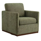 Fauteuil d'appoint pivotant moderne Spruce&Spring avec accoudoirs