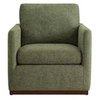 Fauteuil d'appoint pivotant moderne Spruce&Spring avec accoudoirs