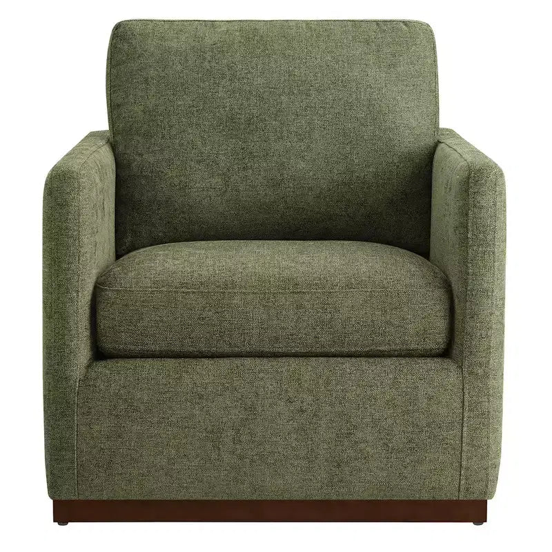 Fauteuil d'appoint pivotant moderne Spruce&Spring avec accoudoirs