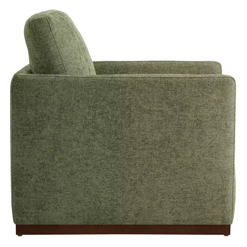 Fauteuil d'appoint pivotant moderne Spruce&Spring avec accoudoirs