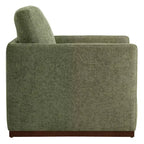 Fauteuil d'appoint pivotant moderne Spruce&Spring avec accoudoirs