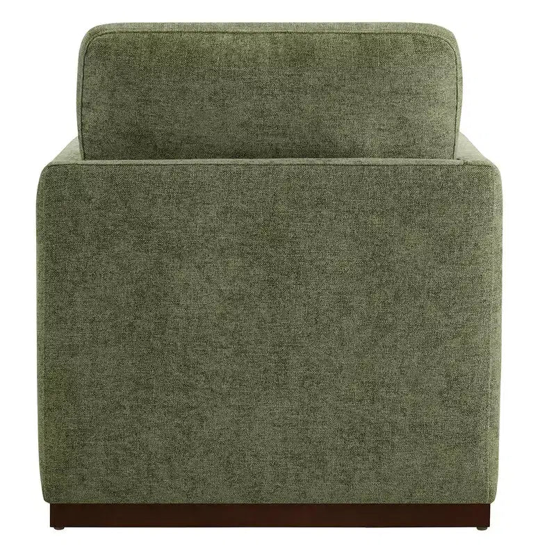 Fauteuil d'appoint pivotant moderne Spruce&Spring avec accoudoirs