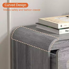 Commode à 3 tiroirs pour chambre à coucher, commode de rangement en bois de 81 cm de large avec organisateur à tiroirs