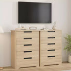 Commode de chambre à 5 tiroirs, commode en bois pour placard, meuble de rangement pour couloir, salon et bureau
