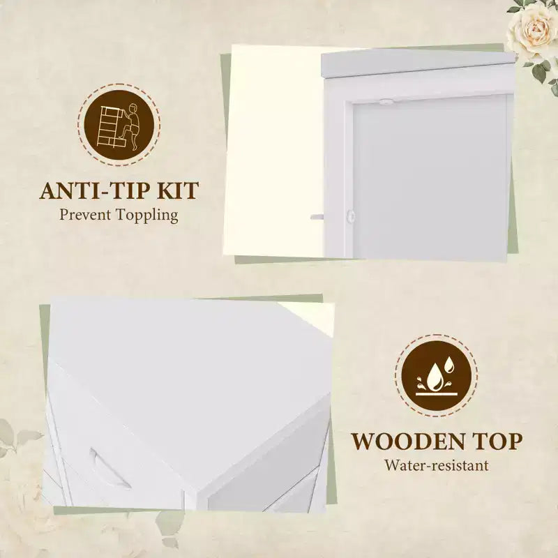Commode haute en tissu de 48 pouces avec 15 tiroirs et cadre en acier et plateau en bois, commodes robustes pour chambre à coucher, placard, couloir, salon