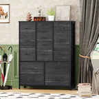 48 H Tall Fabric Dresser with 15 Drawers and Steel Frame & Wood Top, Sturdy Dressers for Bedroom, Closet, Hallway, Living Room