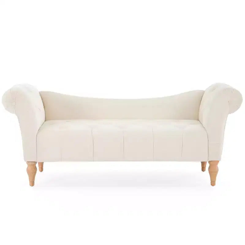 Banc Christopher Knight Home Merlin vintage capitonné en velours avec accoudoirs roulés