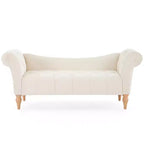 Banc Christopher Knight Home Merlin vintage capitonné en velours avec accoudoirs roulés