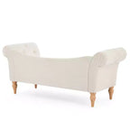 Banc Christopher Knight Home Merlin vintage capitonné en velours avec accoudoirs roulés
