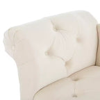 Banc Christopher Knight Home Merlin vintage capitonné en velours avec accoudoirs roulés