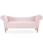 Banc Christopher Knight Home Merlin vintage capitonné en velours avec accoudoirs roulés