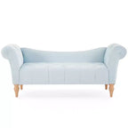 Banc Christopher Knight Home Merlin vintage capitonné en velours avec accoudoirs roulés