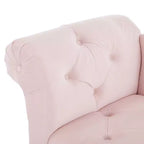 Banc Christopher Knight Home Merlin vintage capitonné en velours avec accoudoirs roulés