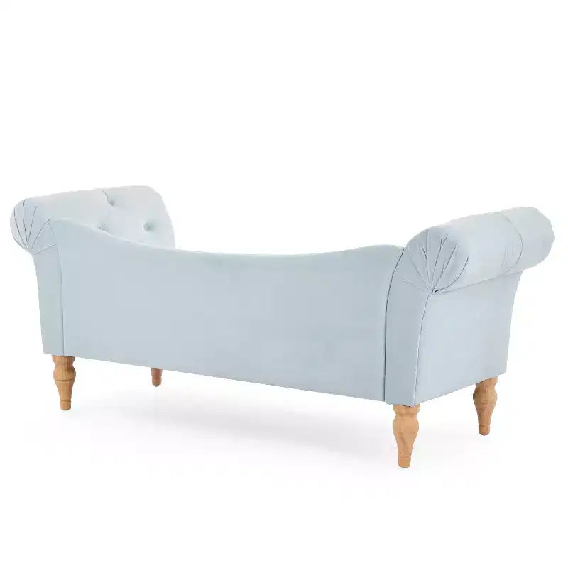 Banc Christopher Knight Home Merlin vintage capitonné en velours avec accoudoirs roulés