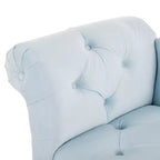 Banc Christopher Knight Home Merlin vintage capitonné en velours avec accoudoirs roulés