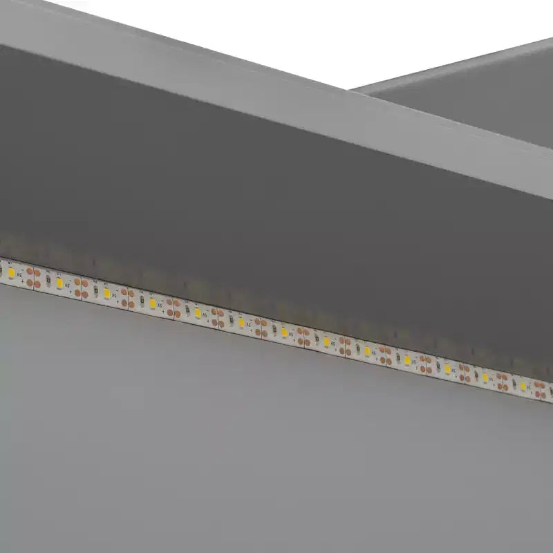 Lit de repos pleine taille avec étagères de rangement, station de charge, lumière LED, bureau et tête et dossier rembourrés - ModernLuxe