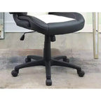 Chaise de bureau Okak réglable en hauteur, chaise de bureau rembourrée avec roulettes, chaise de jeu confortable pour le bureau, le studio, la salle de jeux