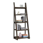 Étagères en bois Okak, étagères de rangement à 5 niveaux, petite bibliothèque pour livres et CD, organiseur de rangement pour salon, couloir, bureau