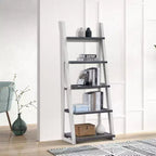 Étagères en bois Okak, étagères de rangement à 5 niveaux, petite bibliothèque pour livres et CD, organiseur de rangement pour salon, couloir, bureau