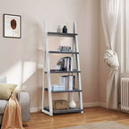 Étagères en bois Okak, étagères de rangement à 5 niveaux, petite bibliothèque pour livres et CD, organiseur de rangement pour salon, couloir, bureau