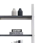 Étagères en bois Okak, étagères de rangement à 5 niveaux, petite bibliothèque pour livres et CD, organiseur de rangement pour salon, couloir, bureau