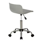 Chaise de bureau moderne Okak réglable en hauteur, chaise de bureau avec base et roulettes métalliques, chaise d'ordinateur pivotante à 360° pour l'étude et le bureau