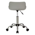 Chaise de bureau moderne Okak réglable en hauteur, chaise de bureau avec base et roulettes métalliques, chaise d'ordinateur pivotante à 360° pour l'étude et le bureau