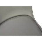 Chaise de bureau moderne Okak réglable en hauteur, chaise de bureau avec base et roulettes métalliques, chaise d'ordinateur pivotante à 360° pour l'étude et le bureau
