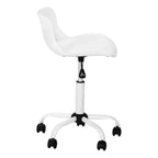 Chaise de bureau moderne Okak réglable en hauteur, chaise de bureau avec base et roulettes métalliques, chaise d'ordinateur pivotante à 360° pour l'étude et le bureau