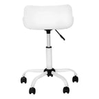 Chaise de bureau moderne Okak réglable en hauteur, chaise de bureau avec base et roulettes métalliques, chaise d'ordinateur pivotante à 360° pour l'étude et le bureau