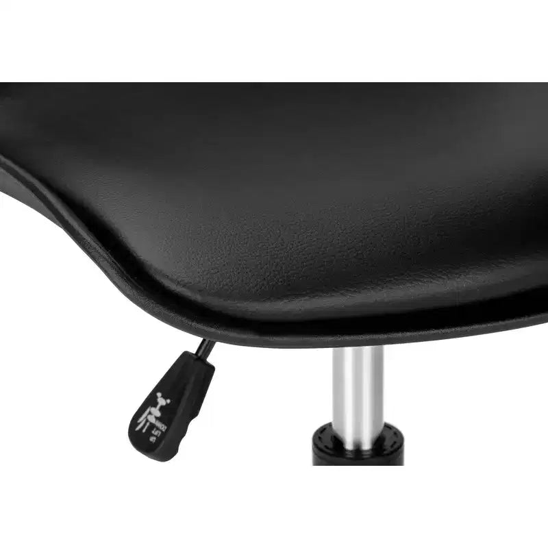 Chaise de bureau moderne Okak réglable en hauteur, chaise de bureau avec base et roulettes métalliques, chaise d'ordinateur pivotante à 360° pour l'étude et le bureau