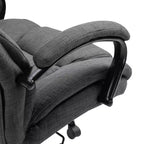 Fauteuil Okak extra large et confortable avec hauteur réglable, chaise de bureau ergonomique avec accoudoirs rembourrés, chaise croisée pour la maison, le bureau