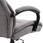 Fauteuil Okak extra large et confortable avec hauteur réglable, chaise de bureau ergonomique avec accoudoirs rembourrés, chaise croisée pour la maison, le bureau