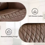 Fauteuil inclinable motorisé deux moteurs en cuir Spruce & Spring avec fonction de mise à plat et appuie-tête motorisé
