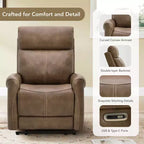 Fauteuil inclinable électrique mural Spruce & Spring avec ports USB