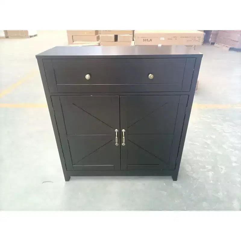 Meuble de rangement moderne Okak, armoire de cuisine avec plan de travail en noyer et étagère réglable, meuble de bar pour cuisine, salle à manger, entrée