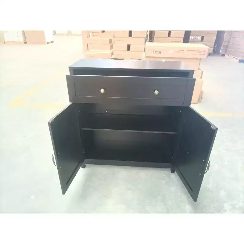 Meuble de rangement moderne Okak, armoire de cuisine avec plan de travail en noyer et étagère réglable, meuble de bar pour cuisine, salle à manger, entrée