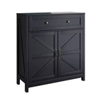 Meuble de rangement moderne Okak, armoire de cuisine avec plan de travail en noyer et étagère réglable, meuble de bar pour cuisine, salle à manger, entrée