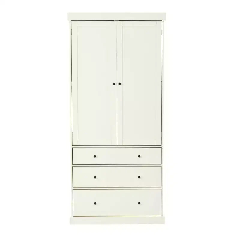 Meuble de rangement Okak 77 pouces, Meuble de cuisine sur pied avec 3 étagères réglables, 8 étagères de porte, 3 tiroirs, Meuble de rangement pour la cuisine