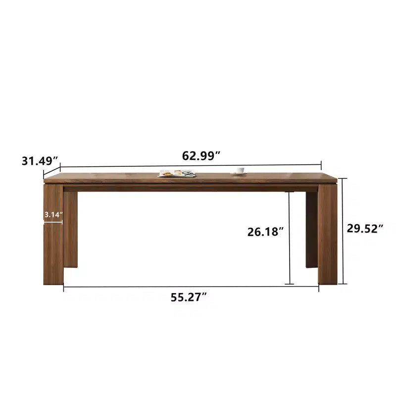 Gaoyangjiaju Table à manger en bois de 180 cm pour 6 à 8 personnes