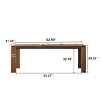 Gaoyangjiaju Table à manger en bois de 180 cm pour 6 à 8 personnes