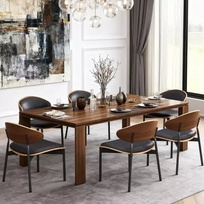 Gaoyangjiaju Table à manger en bois de 180 cm pour 6 à 8 personnes