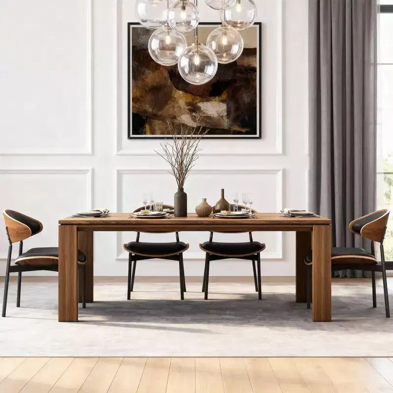 Gaoyangjiaju Table à manger en bois de 180 cm pour 6 à 8 personnes