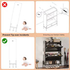 Meuble de rangement pour chaussures Coolmee pour entrée, organisateur de chaussures avec 2 tiroirs basculants, meuble de rangement étroit autoportant pour entrée