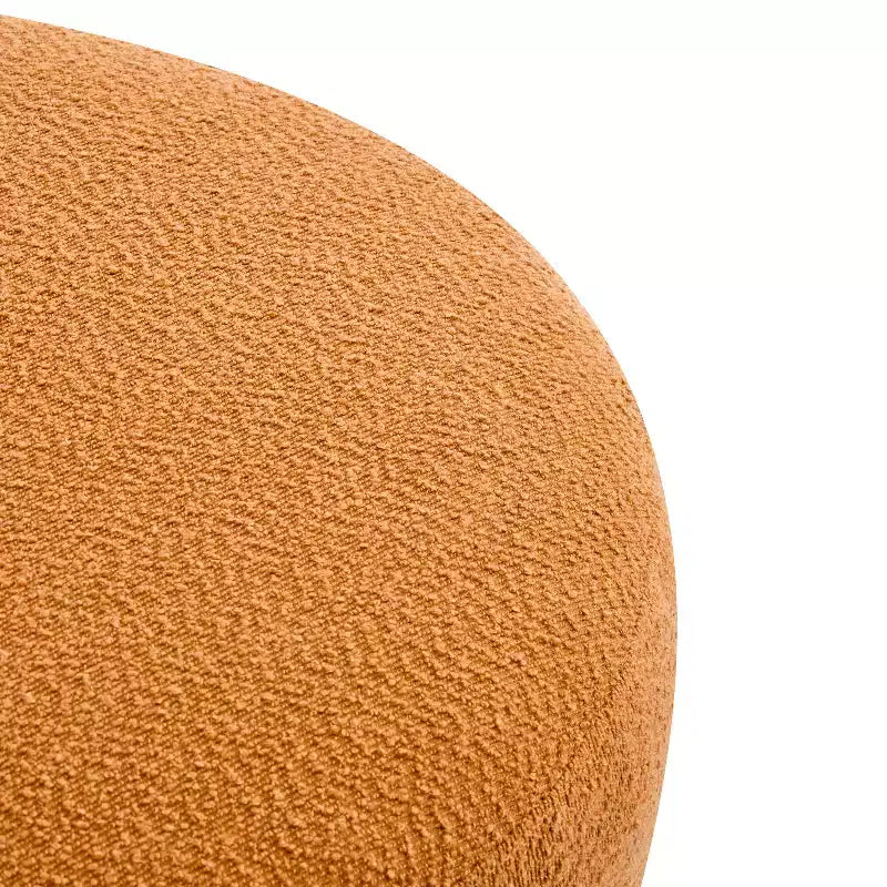 Pouf rond moderne en bouclé Poppy Christopher Knight Home